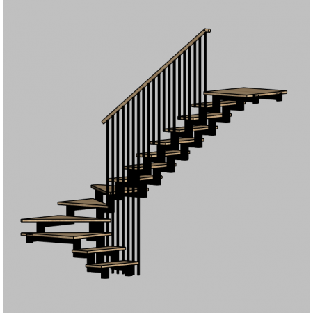 Внутренняя металлическая лестница 